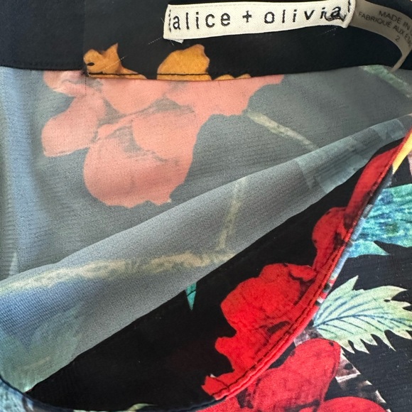 Alice & Olivia Floral Wide Leg Pant - Picture 3 of 5